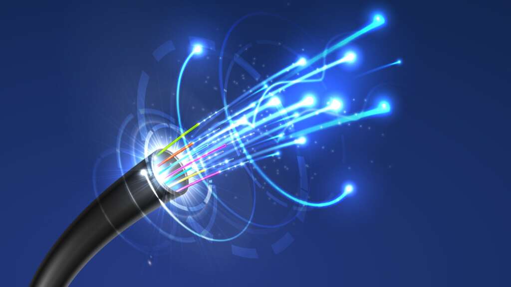 Fiber optic internet cabling